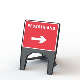 Q Sign Pedestrian Right
